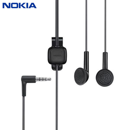 Official Nokia Handsfree Stereo Headset WH-102 - Black