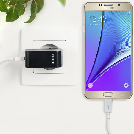 Olixar High Power 2.4A Samsung Galaxy Note 5 Europa Lichtnet Oplader