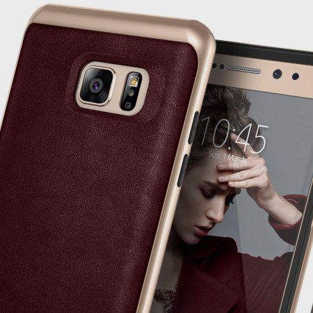 Caseology Envoy Series Samsung Galaxy Note 7 Case - Leather Cherry Oak