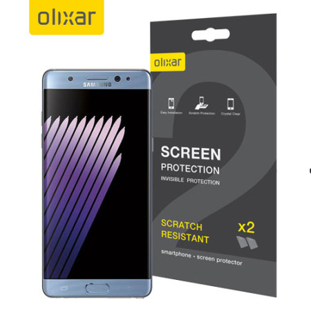 Olixar Samsung Galaxy Note 7 Displayschutzfolie  2-in-1 Pack