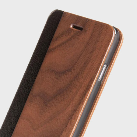 Coque iPhone 7 Woodcessories EcoFlip Comfort Bois - Noyer