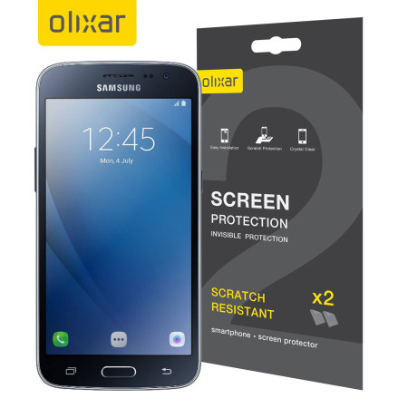 Olixar Samsung Galaxy J2 2016 Screen Protector 2-in-1 Pack