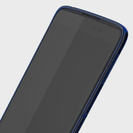 Coque BlackBerry DTEK50 Officielle Soft Shell transparente – Bleue