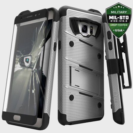 Zizo Bolt Samsung Galaxy Note 7 Deksel & belteklemme – Grå