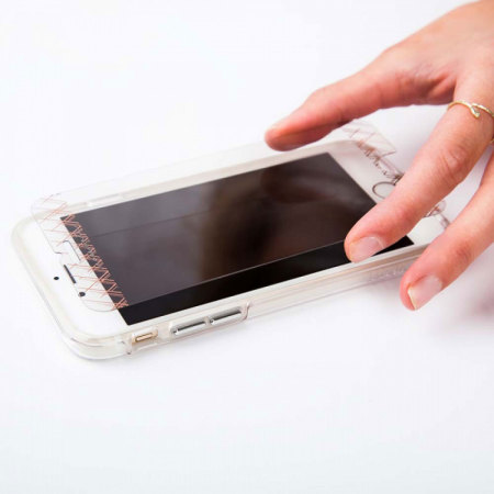 Protection d'écran iPhone 7 Case-Mate Gilded verre trempé – Or rose