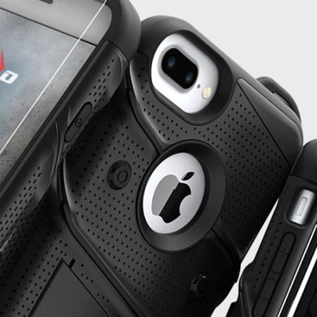 Zizo Bolt Series iPhone 7 Plus Tough Case & Belt Clip - Black