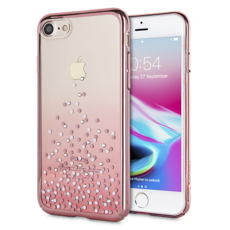 coque iphone 8 rose or