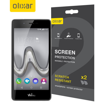 Olixar Wiko Tommy Screen Protector 2-in-1 Pack