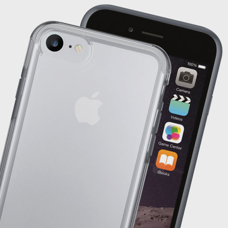 Coque iPhone 7 Peli Adventurer Tough – Transparent / Gris foncé