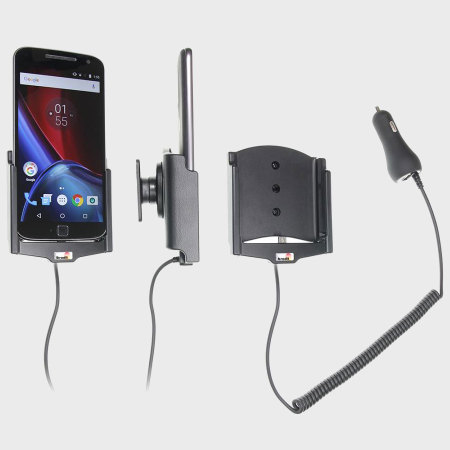 Brodit Motorola Moto G4 / G4 Plus Active Holder - Swivel & Cig-Plug