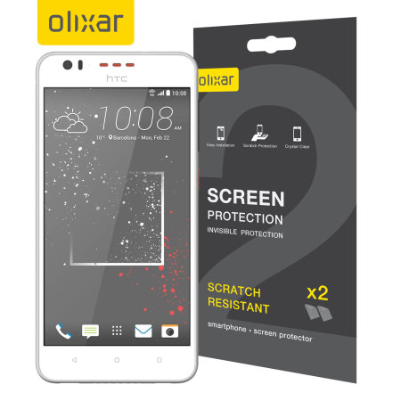 Olixar HTC Desire 825 Displayschutz 2-in-1 Pack