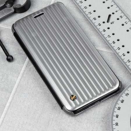 STIL Jet Set iPhone 7 Flip Case Hülle in Micro Silber