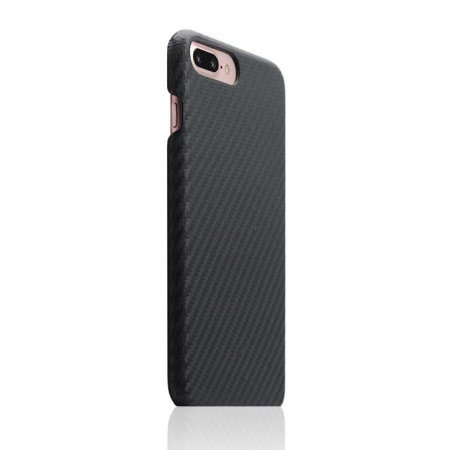 SLG D+ Italian Carbon Leather iPhone 7 Plus Shell Case - Black