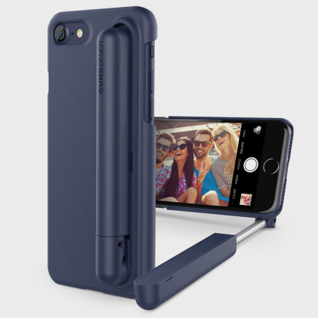 VRS Design Cue Stick iPhone 8 / 7 Selfie Case - Night Blue