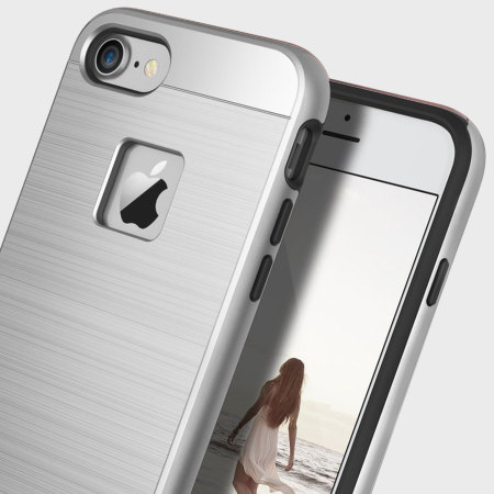 Obliq Slim Meta iPhone 7 Case - Titanium Zilver
