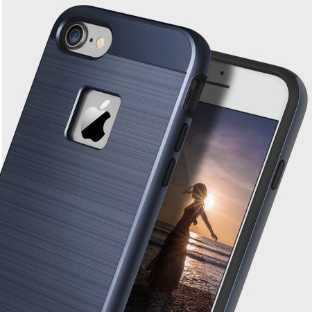 Obliq Slim Meta iPhone 7 Case - Diepblauw