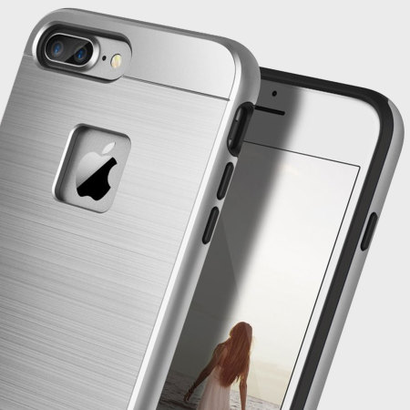 Obliq Slim Meta iPhone 7 Plus Case - Titanium Zilver
