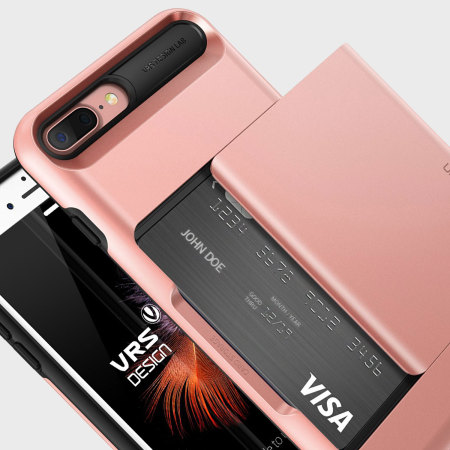 Funda iPhone 7 Plus VRS Damda Glide - Oro Rosa