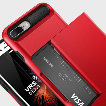 VRS Design Damda Glide iPhone 8 Plus / 7 Plus Case - Apple Red