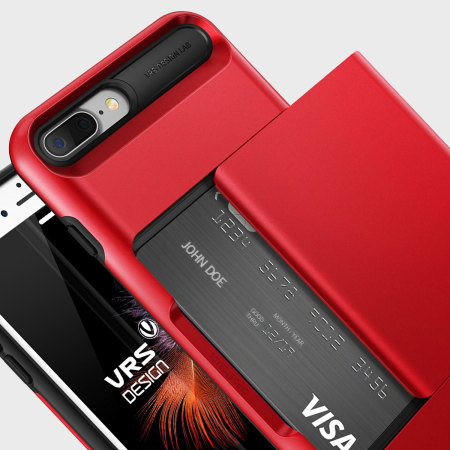 Coque iPhone 8 Plus / 7 Plus VRS Design Damda Glide – Rouge Pomme