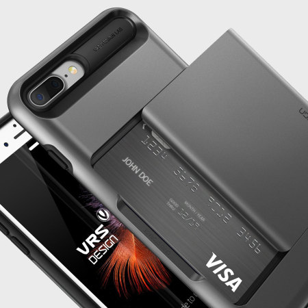 VRS Design Damda Glide iPhone 8 Plus / 7 Plus Case - Steel Silver