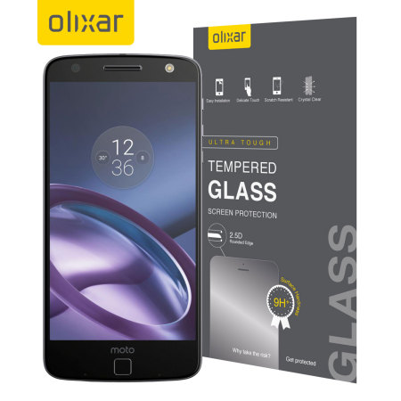 Olixar Motorola Moto Z Play Tempered Glas Displayschutz
