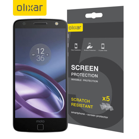 Olixar Motorola Moto Z Play Displayschutz 2-in-1 Pack