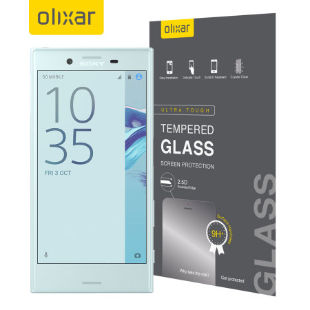 Olixar Sony Xperia X Compact Tempered Glass Screen Protector - Black