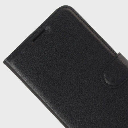 Olixar Leather-Style ZTE Blade V7 Lite Wallet Stand Case - Black