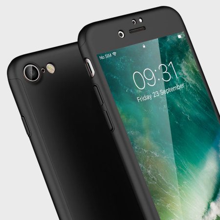 Olixar XTrio Full Cover iPhone 7 Case - Black