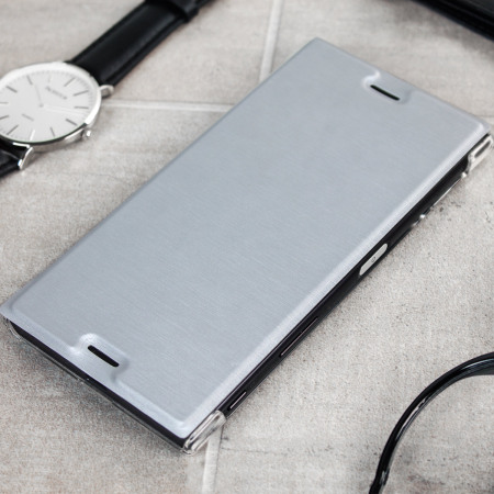 Roxfit Premium Sony Xperia XZ Book Case - Silver / Clear