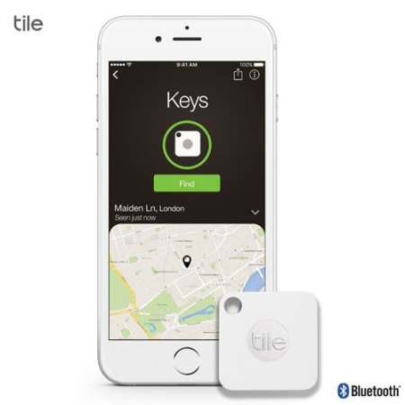 van nu af aan Glad Pigment Tile Mate Bluetooth Tracker Device - White