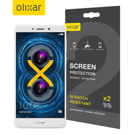 Olixar Huawei Honor 6X Skärmskydd - Tvåpack