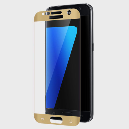 Zizo Full Body Samsung Galaxy S7 Glass Screen Protector - Gold