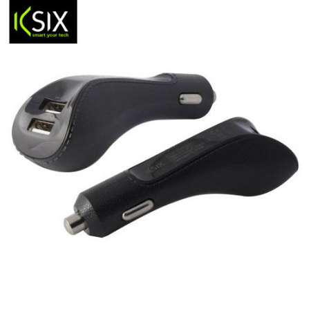 KSIX Dual USB 4.8A Car Charger - Black