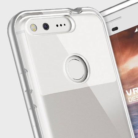 VRS Design Crystal Bumper Google Pixel Case - Zilver