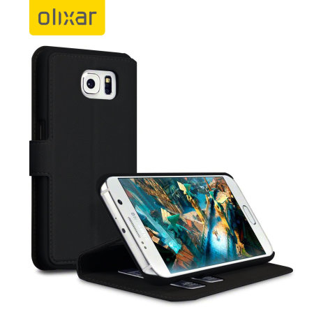 Olixar Low Profile Samsung Galaxy S6 Wallet Case - Black