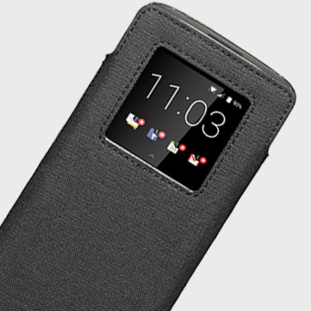 Etui Officiel Blackberry DTEK60 Smart Pocket Cuir - Noire