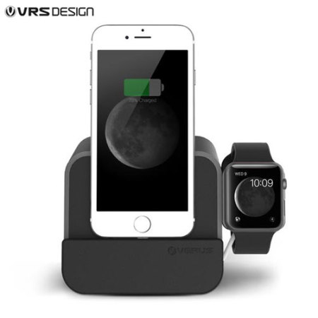 VRS i-Depot Plus Lightning & Apple Watch Charging Dock - Silver
