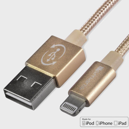 4Smarts RapidCord MFi Lightning Charge & Sync 1m Cable - Gold