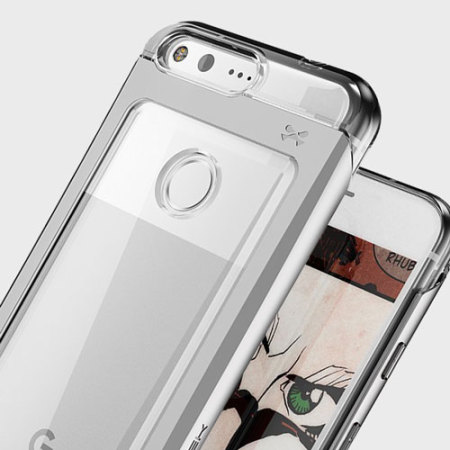 Ghostek Cloak 2 Google Pixel XL Aluminium Tough Case - Helder / Zilver