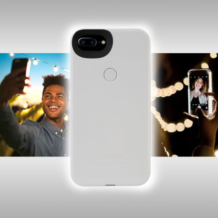 Coque iPhone 7 Plus / 6S Plus / 6 Plus LuMee Two Selfie Light – Blanc