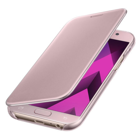 Original Samsung Galaxy A5 2017 Clear View Cover Case in Rosa