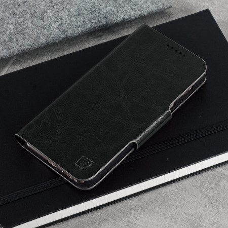 Olixar Leather-Style Samsung Galaxy A3 2017 Suojakotelo - Musta