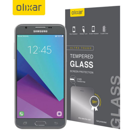 Samsung Galaxy J3 2017 Olixar Gehard Glazen Schermbeschermer