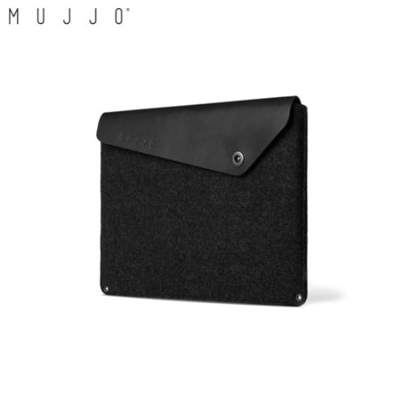 Mujjo iPad Pro 12.9 2015 Genuine Leather Sleeve - Black