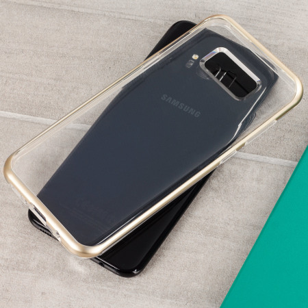 Funda Samsung Galaxy S8 VRS Design Crystal Bumper - Oro brillante