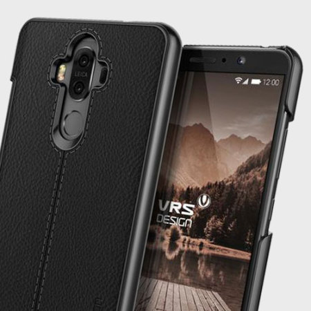 Coque Huawei Mate 9 VRS Design Simpli Mod Simili Cuir - Noire