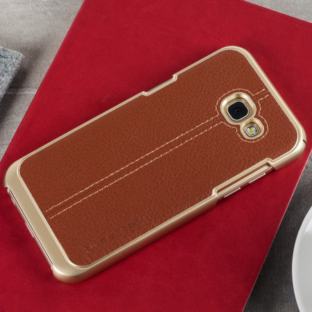 VRS Design Simpli Mod Leather-Style Samsung Galaxy A5 2017 Case- Brown