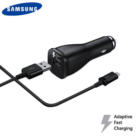 Chargeur voiture officiel Samsung Fast Charge avec câble USB-C – Noir